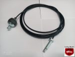   Fitnessgép bowden javítókészlet 5 mm- es kötélből, M12- es csavarral, préselt beakasztóval, gumigolyóval és hajlított lemez ütközővel
